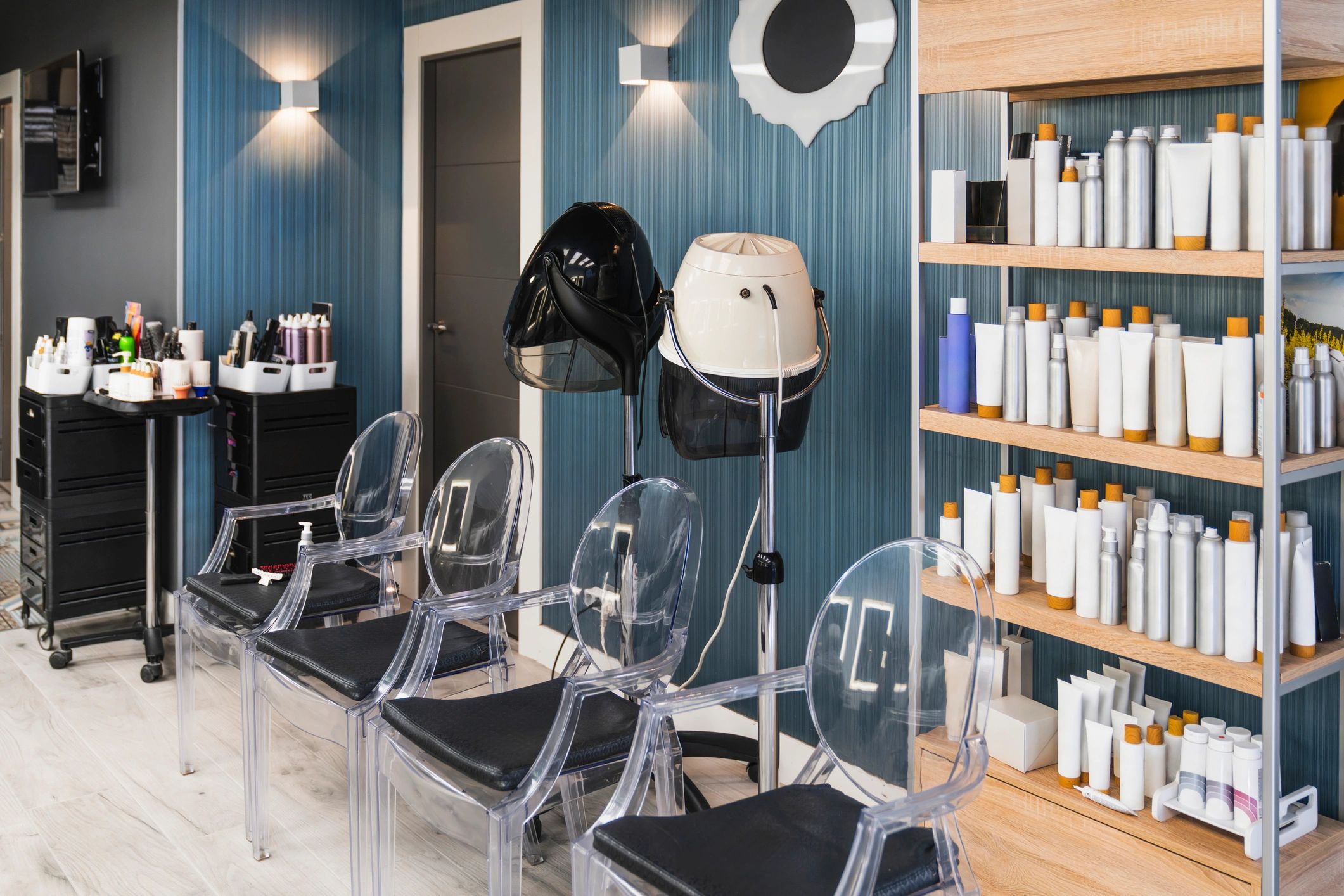 Modern hairdressing salon interior